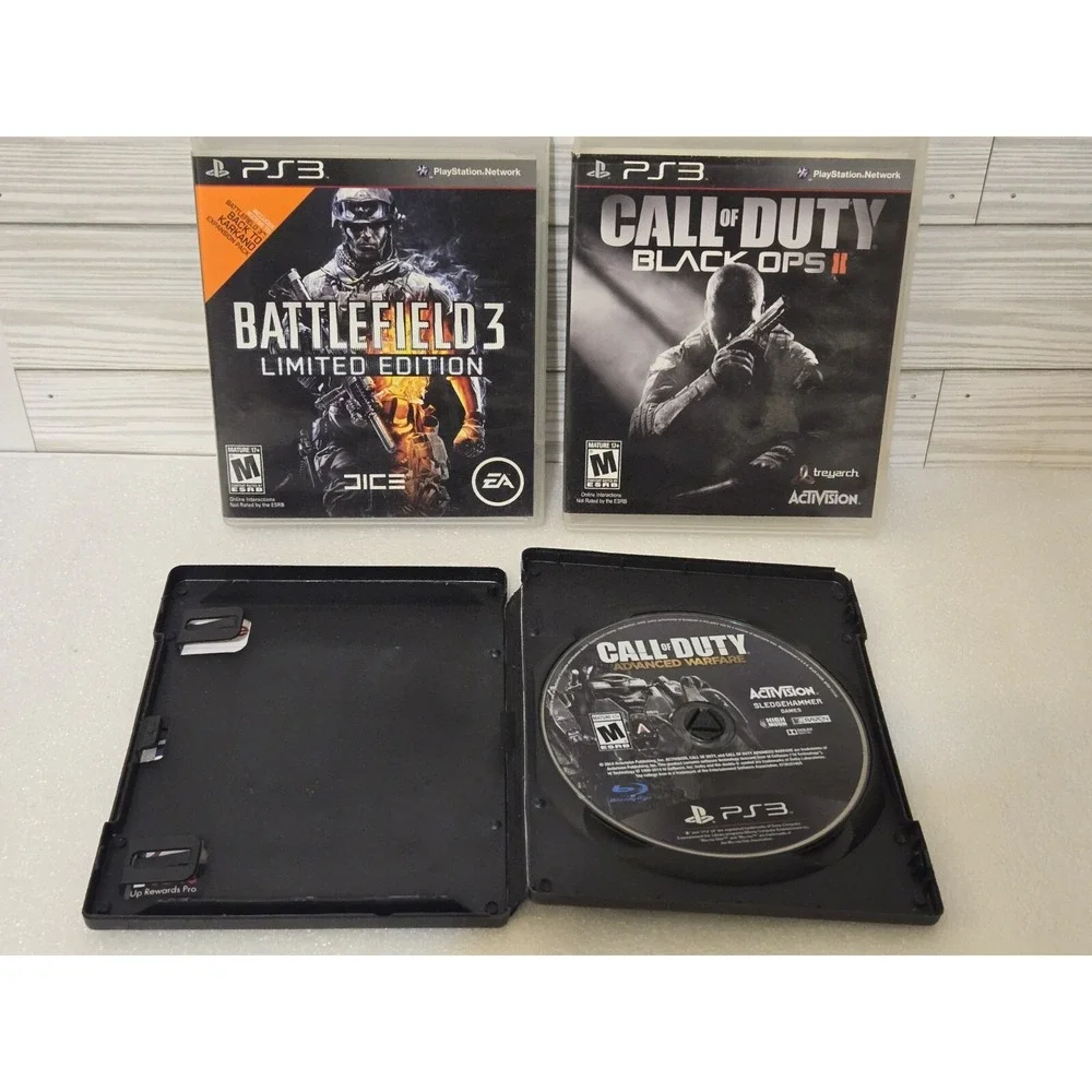 PS3 Playstation 3 Call Of Duty Game Lot Advanced Warfare Black Ops Battlefield 3
